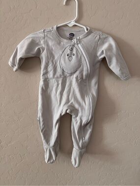 Nested Bean Cream Footed Sleep One-Piece